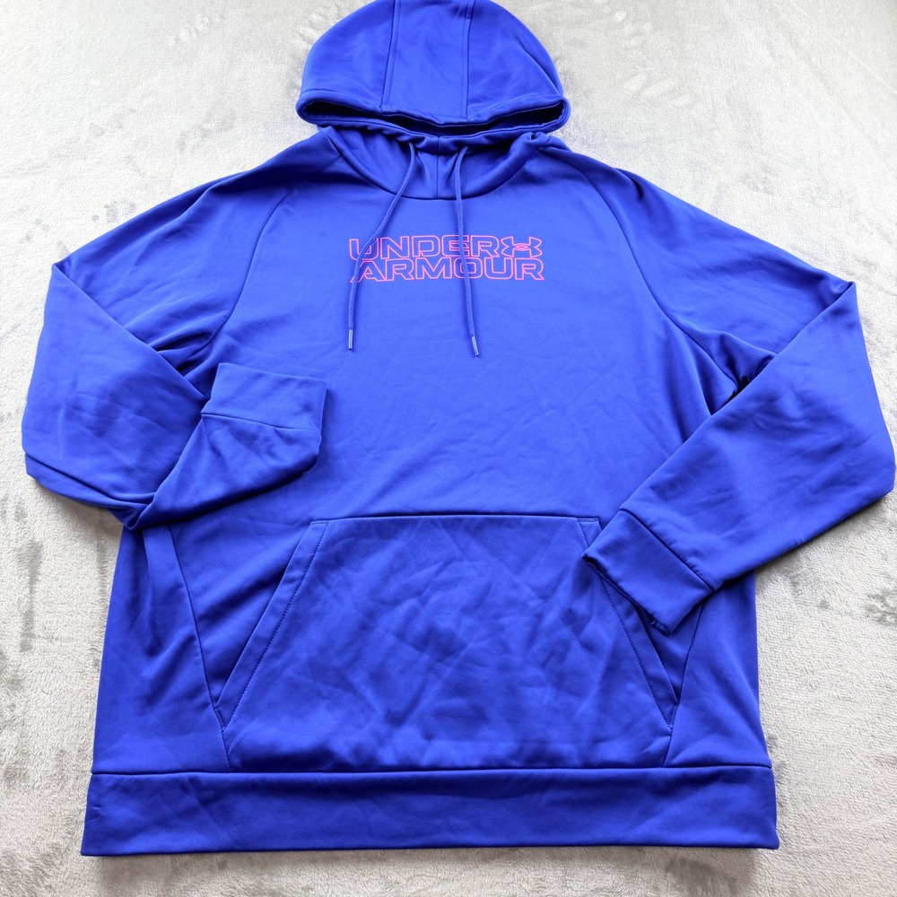 Under Armour Women's Large Blue Graphic Pullover Hoodie Long Sleeve